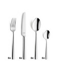 Set tacamuri 24 piese Amefa, Moderno, inox 18/10, argintiu