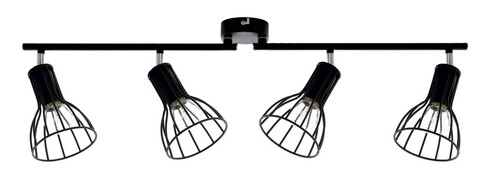 Lustra Megan Spot, Homemania, 4 x E14, 60 W, negru/crom
