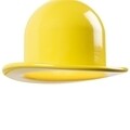 Lustra Mini Hat, Homemania, 3 x E27, 100W, galben