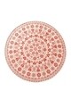 Covoras de baie Venice, Chilai, Ø100 cm, rosu