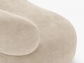 Canapea 3 locuri, Aura, Micadoni Home, 186x101x75 cm, tesatura Chenille, bej deschis
