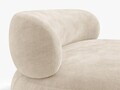 Canapea 3 locuri, Aura, Micadoni Home, 186x101x75 cm, tesatura Chenille, bej deschis