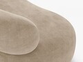 Canapea 3 locuri, Aura, Micadoni Home, 186x101x75 cm, tesatura Chenille, bej inchis
