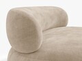 Canapea 3 locuri, Aura, Micadoni Home, 186x101x75 cm, tesatura Chenille, bej inchis