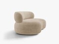 Canapea 3 locuri, Aura, Micadoni Home, 186x101x75 cm, tesatura Chenille, bej inchis