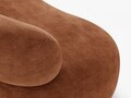 Canapea 3 locuri, Aura, Micadoni Home, 186x101x75 cm, tesatura Chenille, teracota