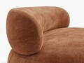Canapea 3 locuri, Aura, Micadoni Home, 186x101x75 cm, tesatura Chenille, teracota