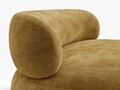 Canapea 3 locuri, Aura, Micadoni Home, 186x101x75 cm, tesatura Chenille, galben mustar