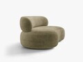 Canapea 3 locuri, Aura, Micadoni Home, 186x101x75 cm, tesatura Chenille, verde oliv deschis