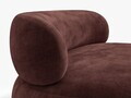 Canapea 3 locuri, Aura, Micadoni Home, 186x101x75 cm, tesatura Chenille, maro cherrywood