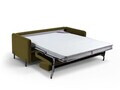 Canapea extensibila 2 locuri, Gloria, Micadoni Home, 186x102x88 cm, catifea, verde