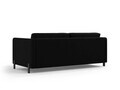 Canapea extensibila 2 locuri, Gloria, Micadoni Home, 186x102x88 cm, catifea, negru