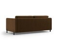 Canapea extensibila 2 locuri, Gloria, Micadoni Home, 186x102x88 cm, catifea, ciocolatiu