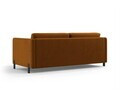 Canapea extensibila 2 locuri, Gloria, Micadoni Home, 186x102x88 cm, catifea, maro
