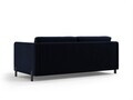 Canapea extensibila 2 locuri, Gloria, Micadoni Home, 186x102x88 cm, catifea, albastru regal