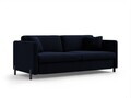 Canapea extensibila 2 locuri, Gloria, Micadoni Home, 186x102x88 cm, catifea, albastru regal