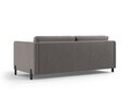 Canapea extensibila 2 locuri, Gloria, Micadoni Home, 186x102x88 cm, catifea, gri