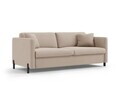 Canapea extensibila 2 locuri, Gloria, Micadoni Home, 186x102x88 cm, catifea, bej