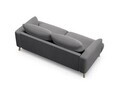 Canapea 2 locuri, Naomi, Micadoni Home, 170x95x75 cm, catifea, gri