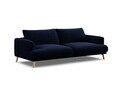 Canapea 3 locuri, Naomi, Micadoni Home, 200x95x75 cm, catifea, albastru regal