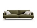 Canapea 4 locuri, Naomi, Micadoni Home, 230x95x75 cm, catifea, verde