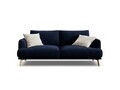 Canapea 2 locuri, Naomi, Micadoni Home, 170x95x75 cm, catifea, albastru regal