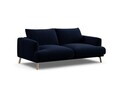 Canapea 2 locuri, Naomi, Micadoni Home, 170x95x75 cm, catifea, albastru regal