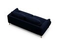Canapea 2 locuri, Naomi, Micadoni Home, 170x95x75 cm, catifea, albastru regal