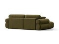 Coltar stanga 4 locuri, Ophelia, Micadoni Home, 236x164x84 cm, catifea, verde