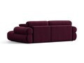 Coltar dreapta 4 locuri, Ophelia, Micadoni Home, 236x164x84 cm, catifea, bordo