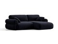 Coltar dreapta 4 locuri, Ophelia, Micadoni Home, 236x164x84 cm, catifea, albastru regal