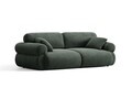 Canapea 3 locuri, Ophelia, Micadoni Home, 217x100x84 cm, tesatura structurata, verde muschi