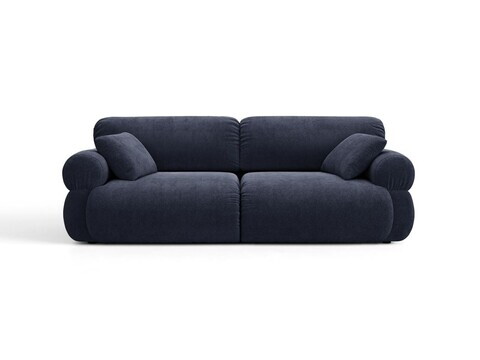 Canapea 3 locuri, Ophelia, Micadoni Home, 217x100x84 cm, tesatura structurata, albastru navy