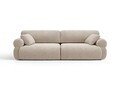 Canapea 4 locuri, Ophelia, Micadoni Home, 257x100x84 cm, tesatura structurata, bej