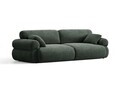 Canapea 4 locuri, Ophelia, Micadoni Home, 257x100x84 cm, tesatura structurata, verde muschi