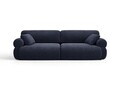 Canapea 4 locuri, Ophelia, Micadoni Home, 257x100x84 cm, tesatura structurata, albastru navy