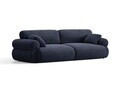 Canapea 4 locuri, Ophelia, Micadoni Home, 257x100x84 cm, tesatura structurata, albastru navy