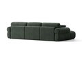 Coltar stanga 6 locuri, Ophelia, Micadoni Home, 297x164x84 cm, tesatura structurata, verde muschi
