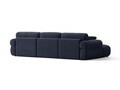 Coltar stanga 6 locuri, Ophelia, Micadoni Home, 297x164x84 cm, tesatura structurata, albastru navy