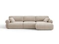 Coltar dreapta 6 locuri, Ophelia, Micadoni Home, 297x164x84 cm, tesatura structurata, bej