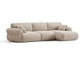 Coltar dreapta 6 locuri, Ophelia, Micadoni Home, 297x164x84 cm, tesatura structurata, bej