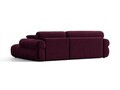 Coltar dreapta 4 locuri, Ophelia, Micadoni Home, 256x164x84 cm, catifea, bordo