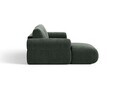 Coltar dreapta 4 locuri, Ophelia, Micadoni Home, 256x164x84 cm, tesatura structurata, verde muschi