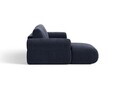 Coltar dreapta 4 locuri, Ophelia, Micadoni Home, 256x164x84 cm, tesatura structurata, albastru navy