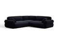 Coltar simetric 5 locuri, Ophelia, Micadoni Home, 259x259x84 cm, catifea, albastru regal