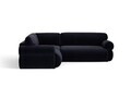 Coltar simetric 5 locuri, Ophelia, Micadoni Home, 259x259x84 cm, catifea, albastru regal