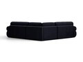 Coltar simetric 5 locuri, Ophelia, Micadoni Home, 259x259x84 cm, catifea, albastru regal