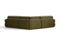 Coltar simetric 5 locuri, Ophelia, Micadoni Home, 259x259x84 cm, catifea, verde