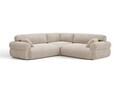 Coltar simetric 5 locuri, Ophelia, Micadoni Home, 259x259x84 cm, tesatura structurata, bej