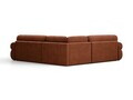 Coltar simetric 5 locuri, Ophelia, Micadoni Home, 259x259x84 cm, tesatura structurata, caramiziu